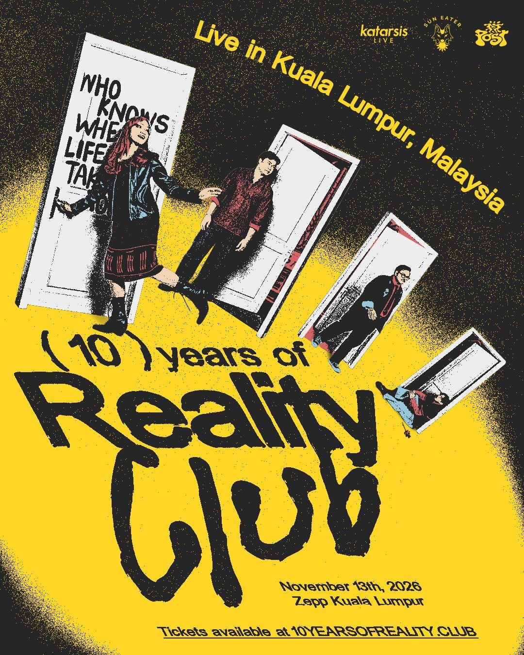 (10) years of Reality Club, Live in Kuala Lumpur, Malaysia: November 13th, 2026, Zepp Kuala Lumpur. Tickets available at 10yearsofreality.club
